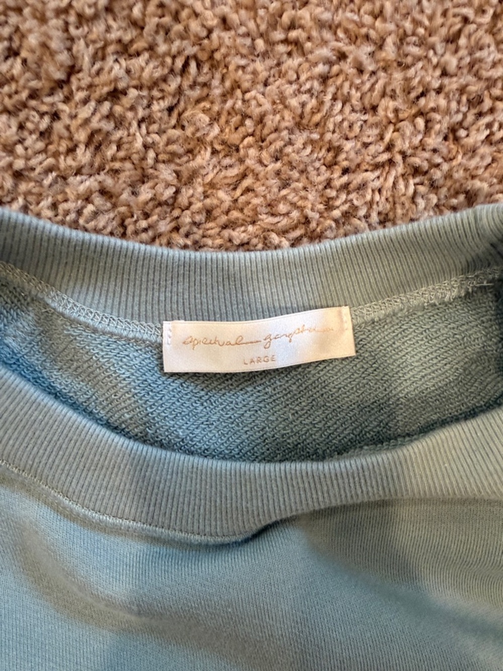 Spiritual Gangster Club Pilates Green Crewneck Sweatshirt - Picture 5 of 6